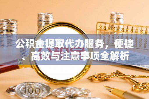 溪州公积金提取代办服务，便捷、高效与注意事项全解析
